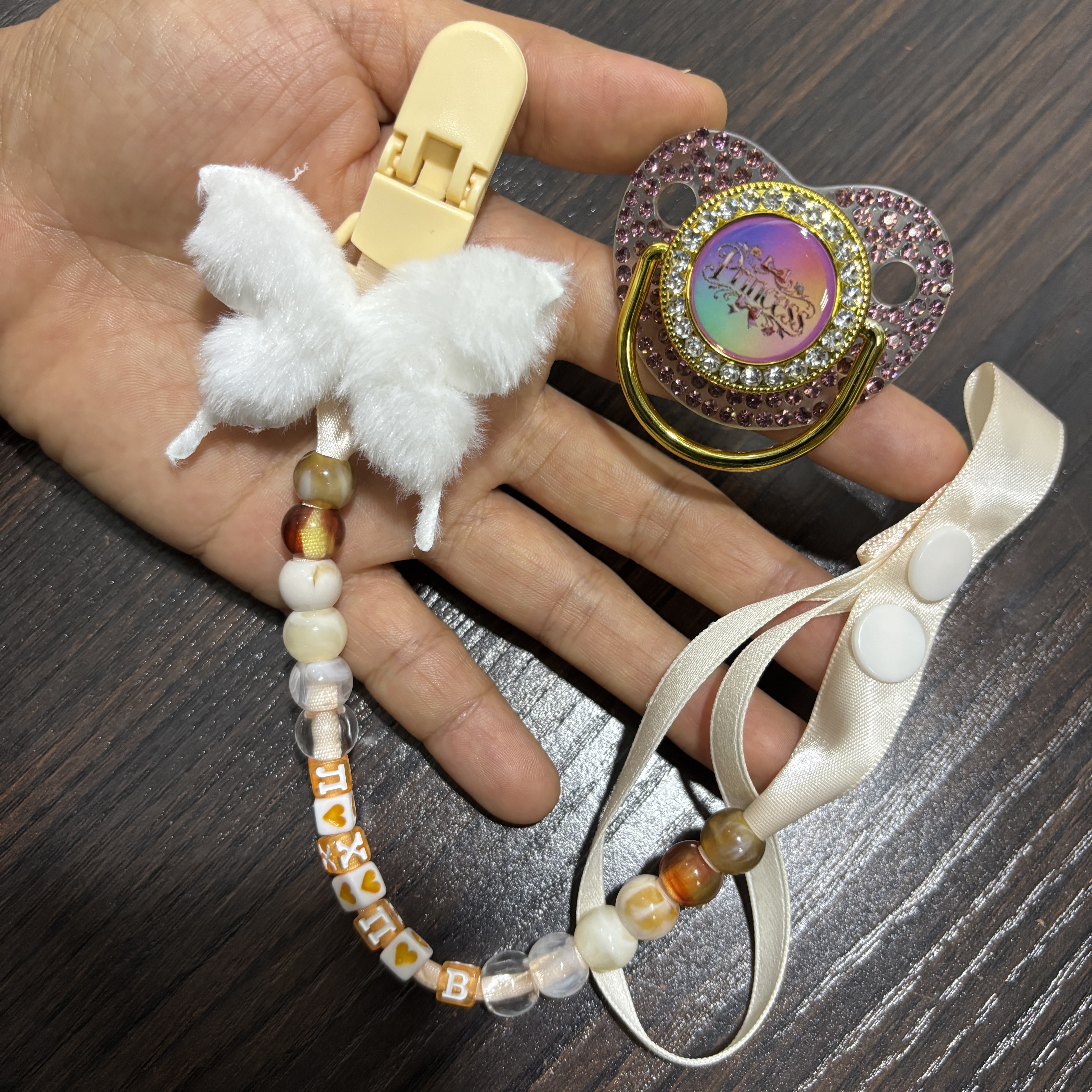 Baby Food Pacifier - Cute Butterfly Comforting Baby Pacifier clip