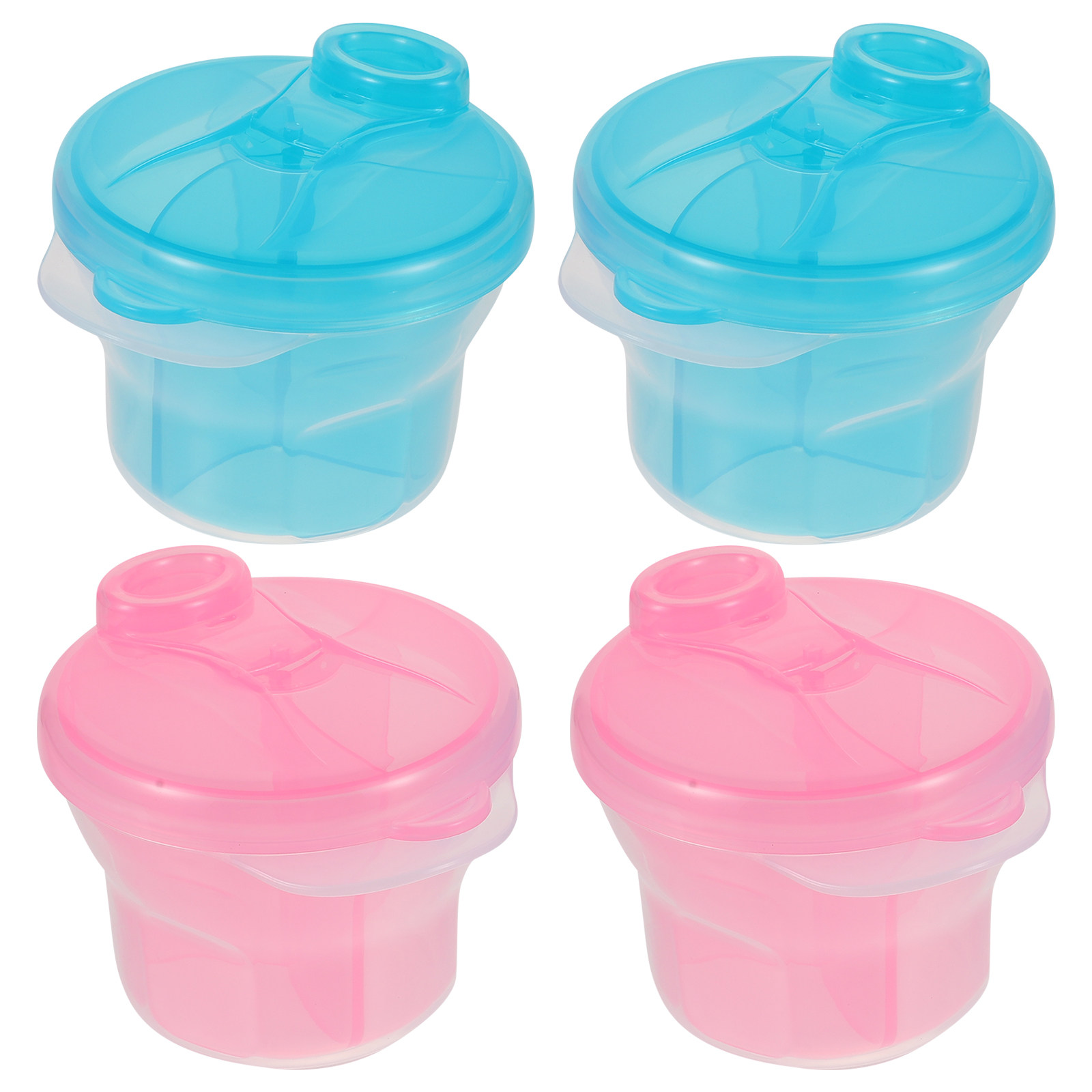 Formula Dispenser Portable - 4Pcs Portable Baby Food Storage Box