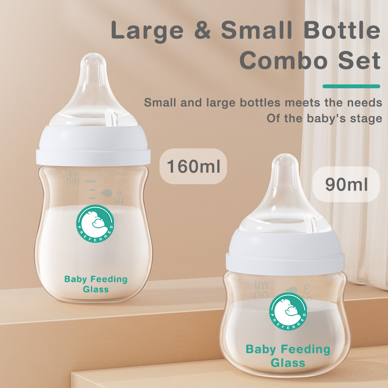 Baby Food Containers Glass - TOP Sale Baby Bottles Newborn Wide-caliber