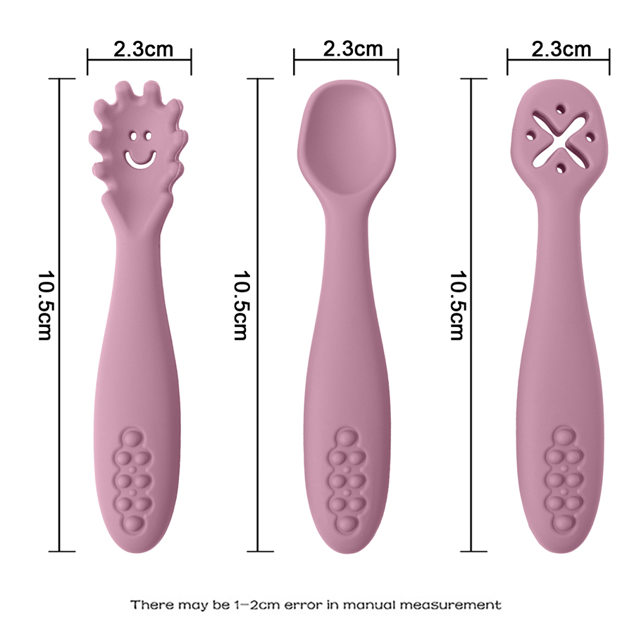 3PCS Silicone Spoon Fork For B - Baby Food Utensils Set incelemesi ve fiyatı