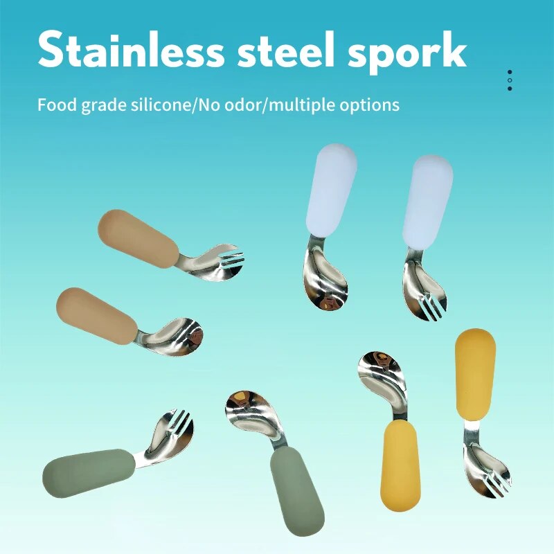 Baby Spoon Fork Set 316 Stainl - Baby Food Utensils incelemesi ve fiyatı