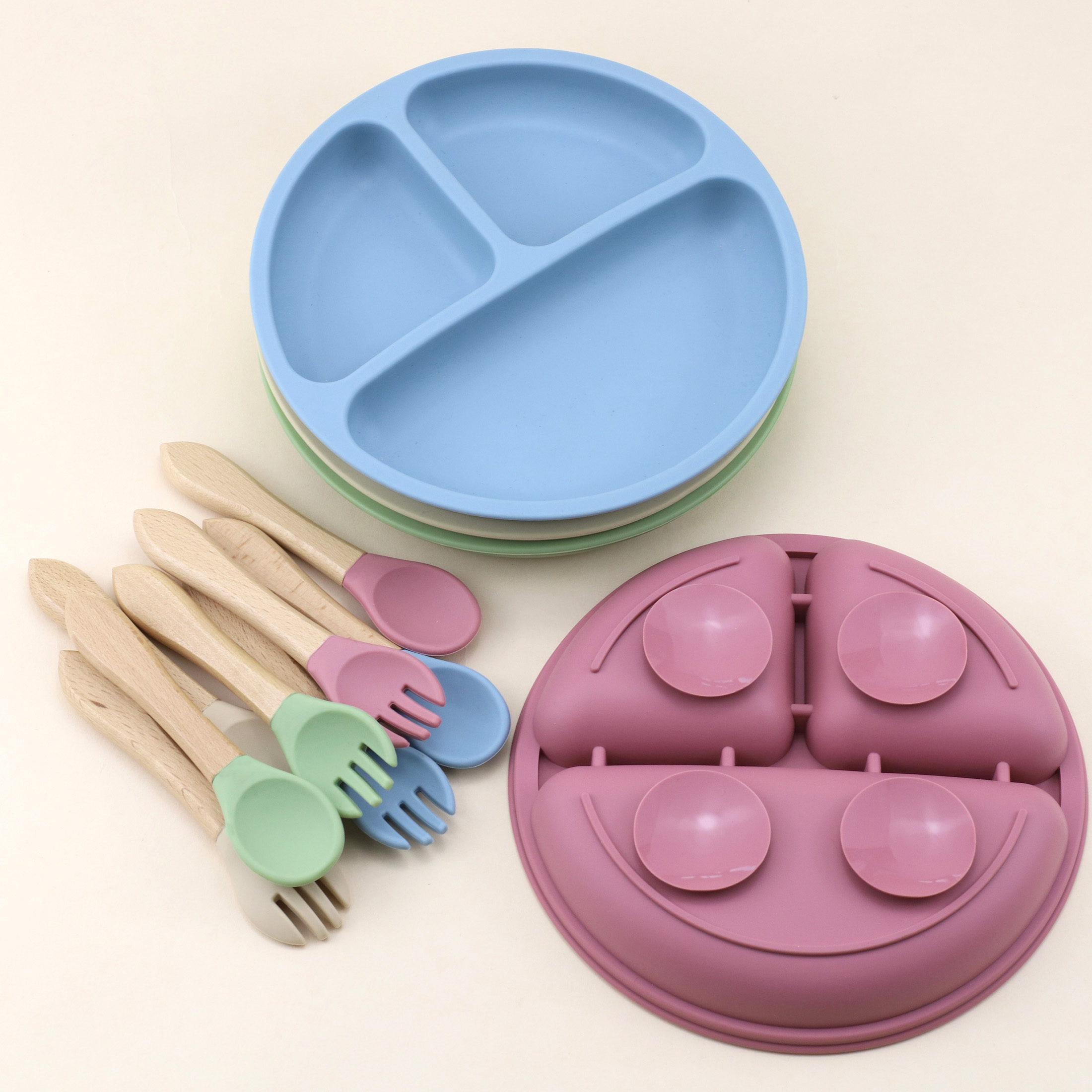 Food Grade Silicone Small Suct - Baby Food Utensils Set incelemesi ve fiyatı