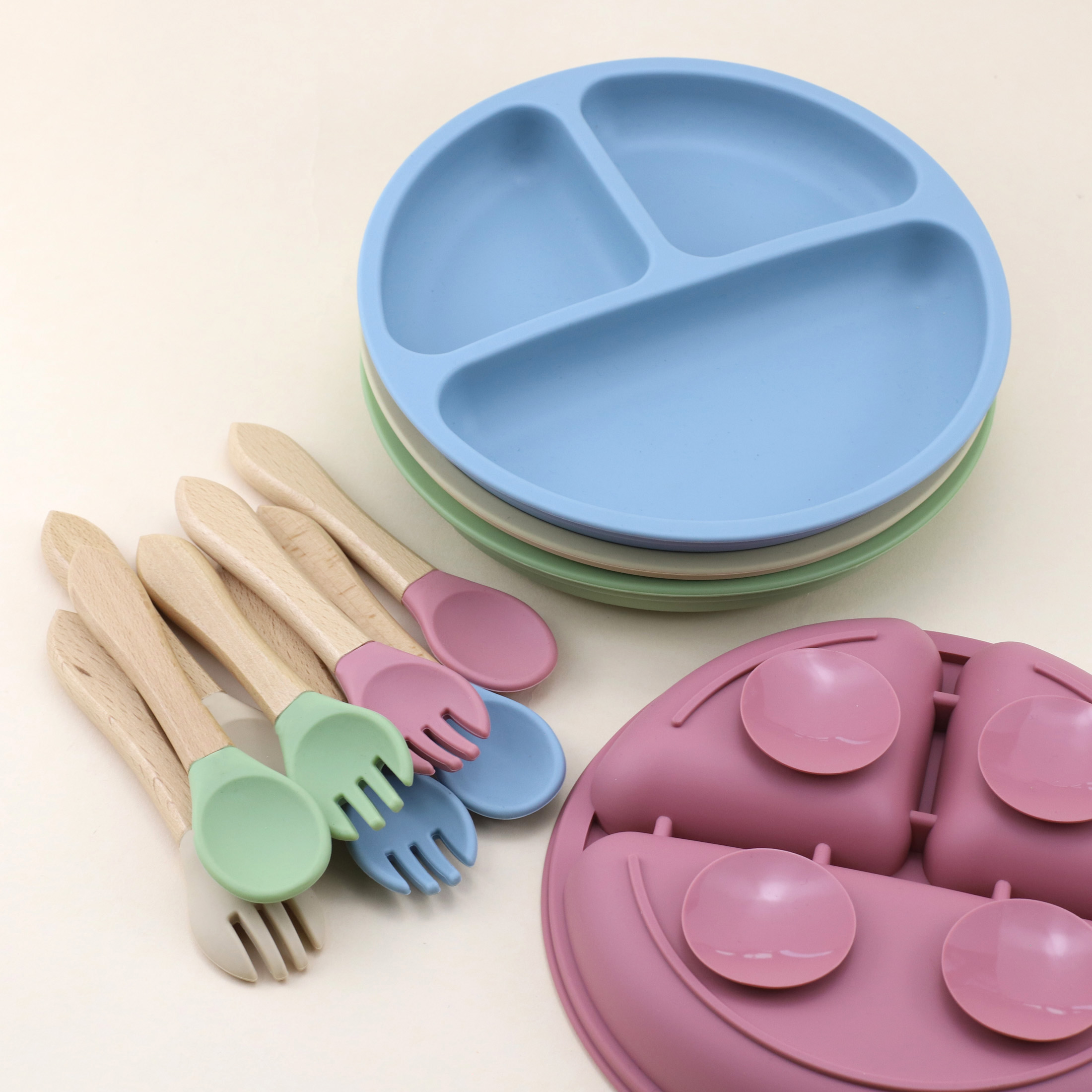 Food Grade Silicone Small Suct - Baby Food Utensils Set incelemesi ve fiyatı