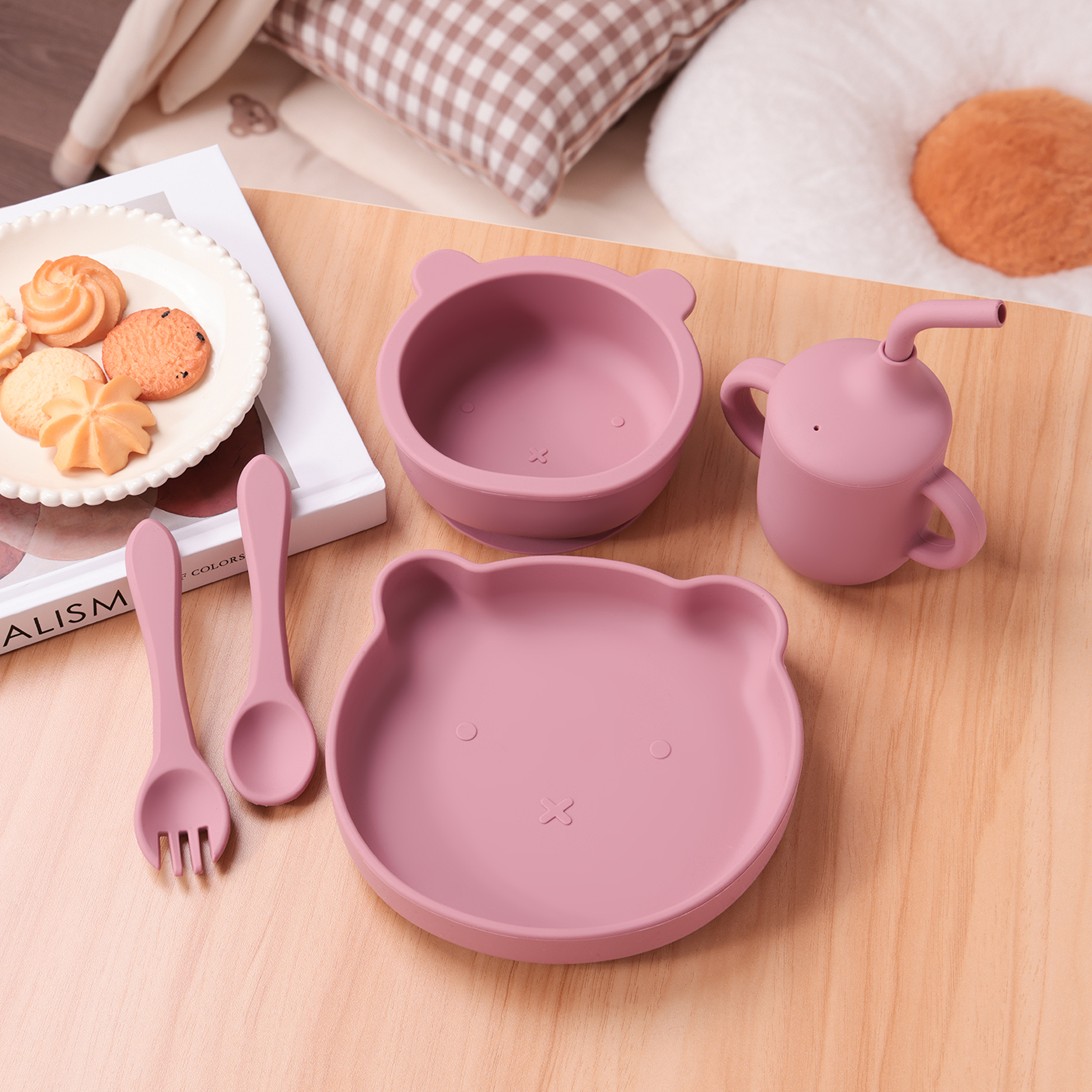 Color Kids 5PCS Silicone Feedi - Baby Food Utensils incelemesi ve fiyatı