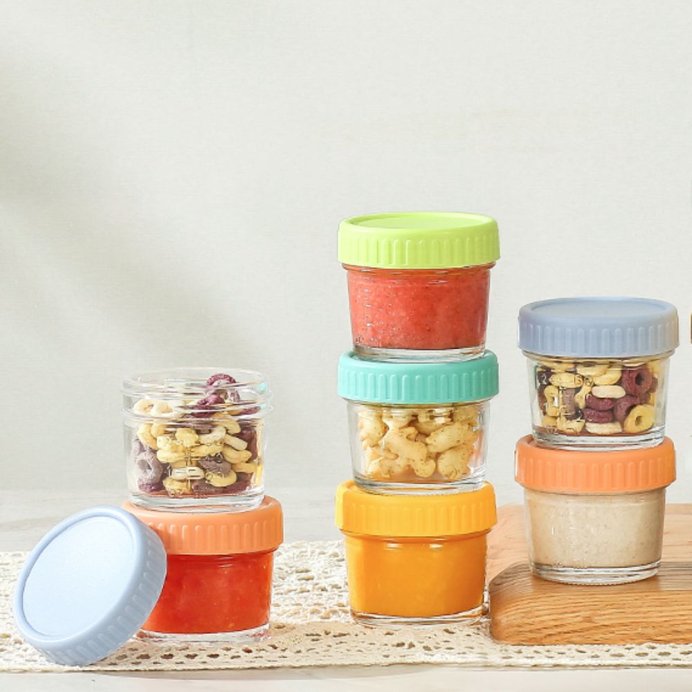 6pcs Mason Jar Glass Baby Food - Baby Food Containers Glass incelemesi ve fiyatı
