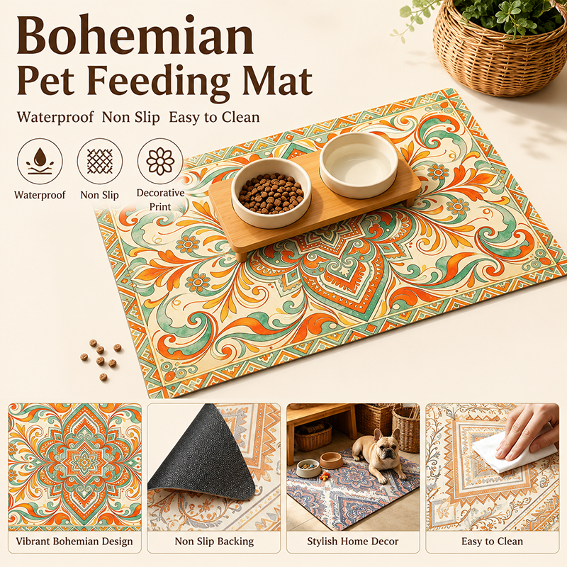 Bohemian Pet Feeding Mat Water - Baby Food Cat incelemesi ve fiyatı