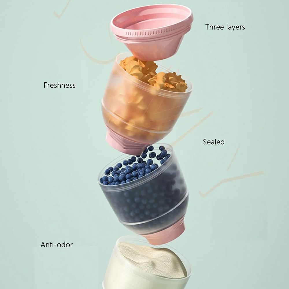 3 Layers Baby Milk Powder Box  - Formula Dispenser Portable incelemesi ve fiyatı