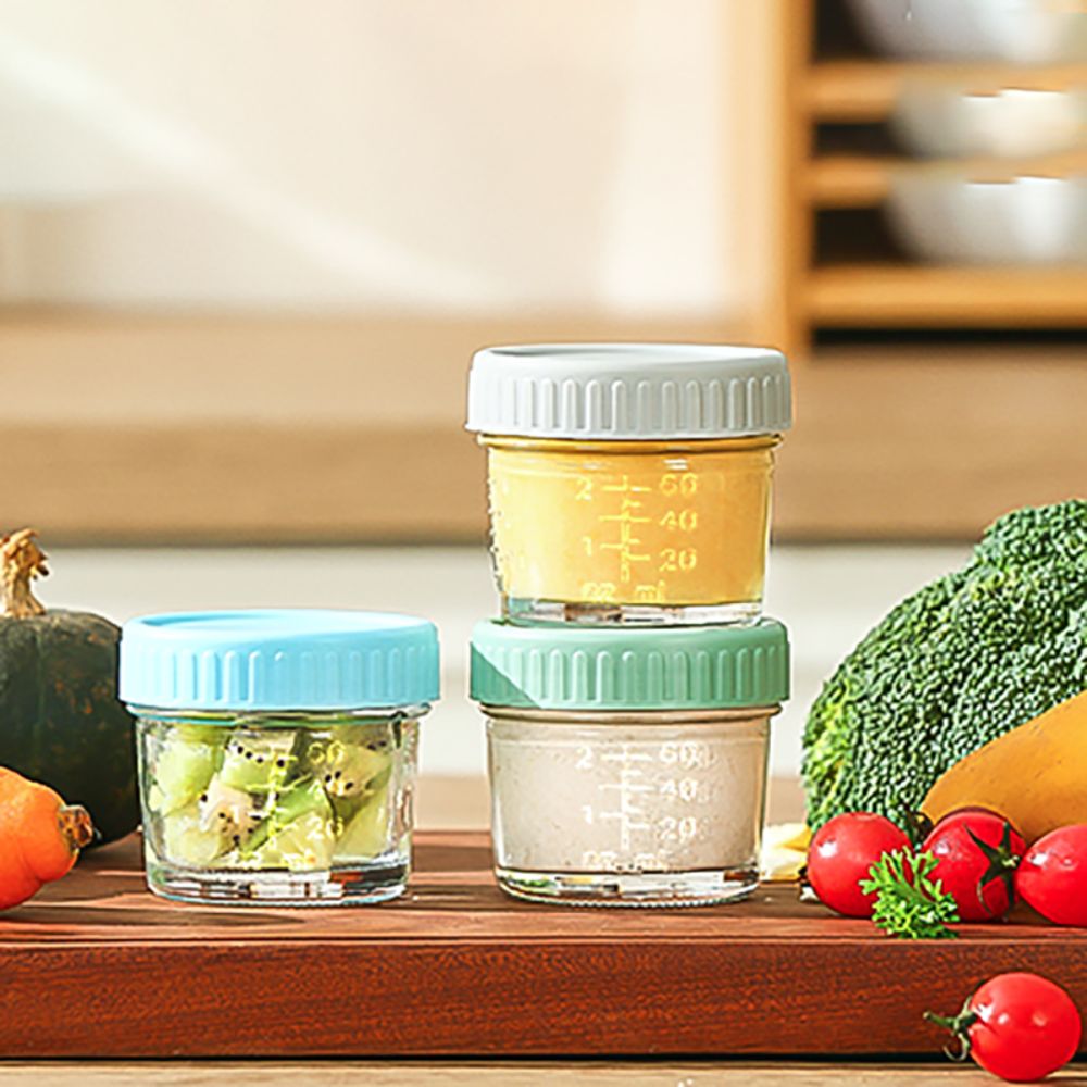 6pcs Mason Jar Glass Baby Food - Baby Food Containers Glass incelemesi ve fiyatı