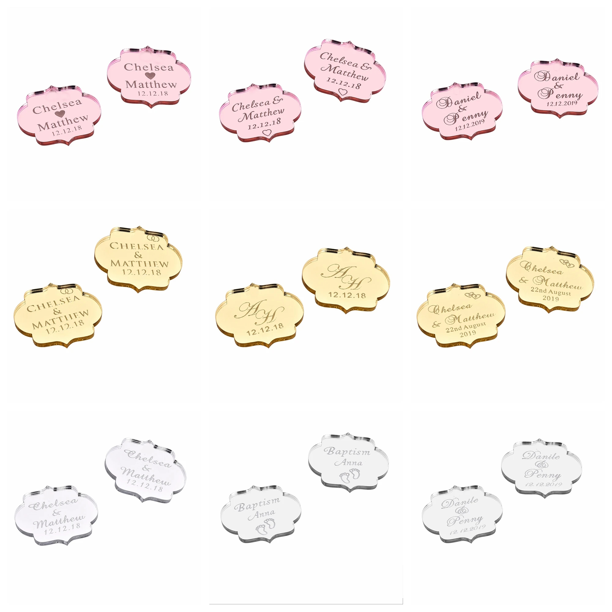 20/50/100Pcs Custom Wedding Pa - Baby 1 Year Food incelemesi ve fiyatı