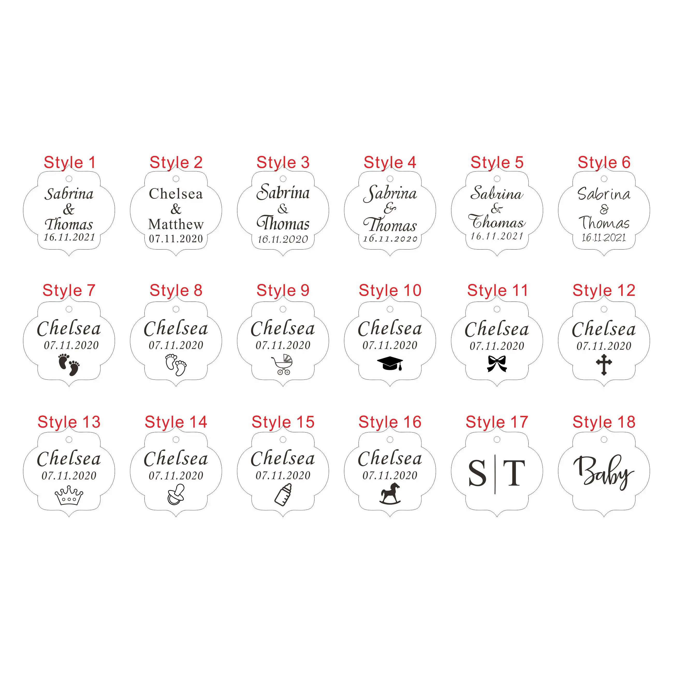 20/50/100Pcs Custom Wedding Pa - Baby 1 Year Food incelemesi ve fiyatı