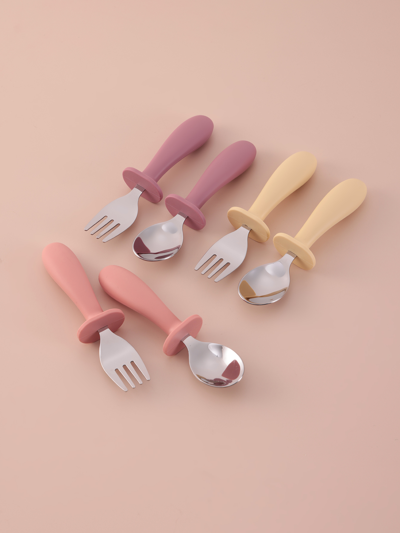 2PCS Stainless Steel Fork Spoo - Baby Food Utensils Set incelemesi ve fiyatı