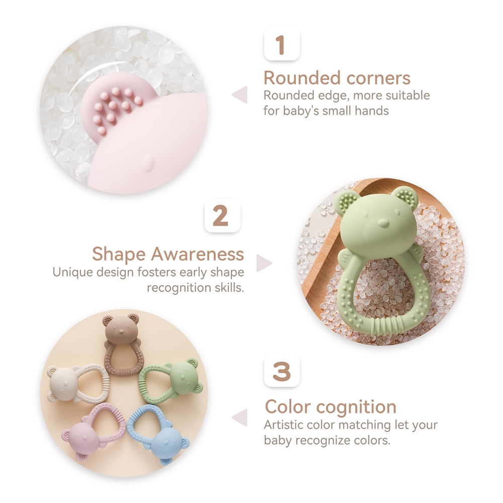 Baby Silicone Teether Bear Han - Baby Food Natural incelemesi ve fiyatı