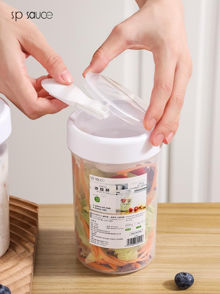 Large Capacity Salad Cup with  - Baby Food Jar Insulated incelemesi ve fiyatı