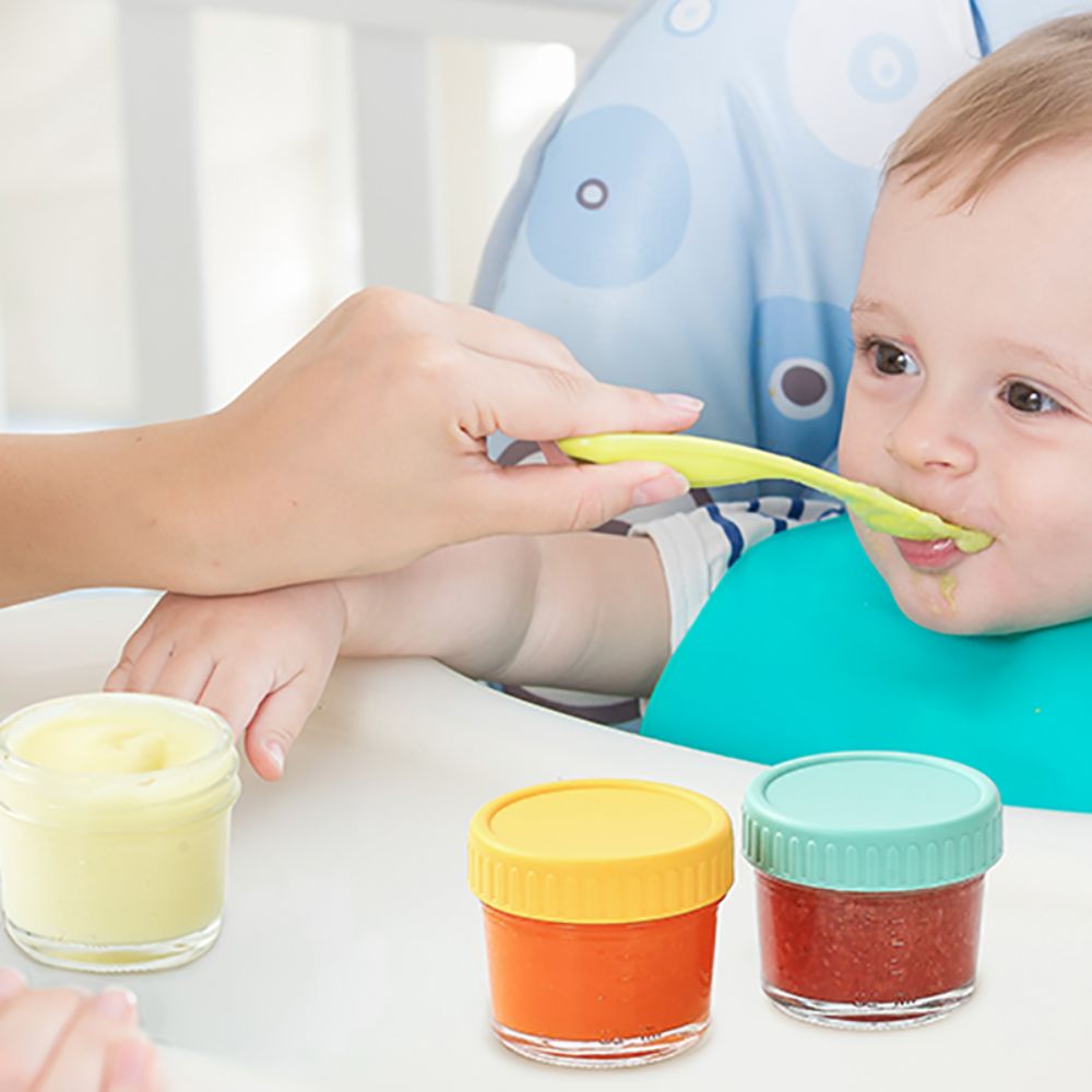 6pcs Glass Baby Food Jar Reusa - Baby Food Containers Glass incelemesi ve fiyatı
