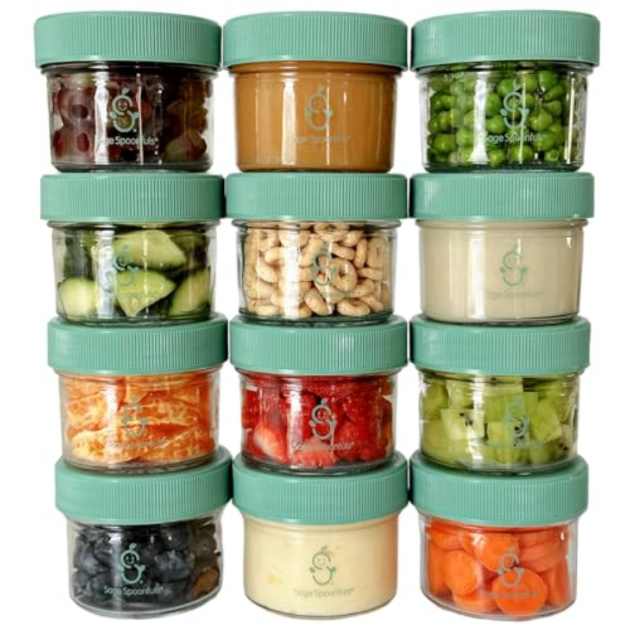Sage Spoonfuls -12 Pack 4 oz B - Baby Food Containers Glass incelemesi ve fiyatı