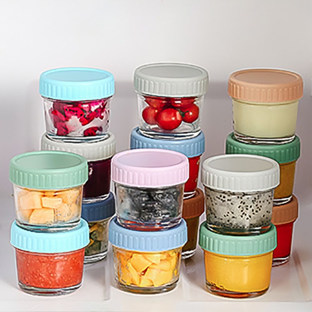 6pcs Glass Baby Food Jar Reusa - Baby Food Containers Glass incelemesi ve fiyatı