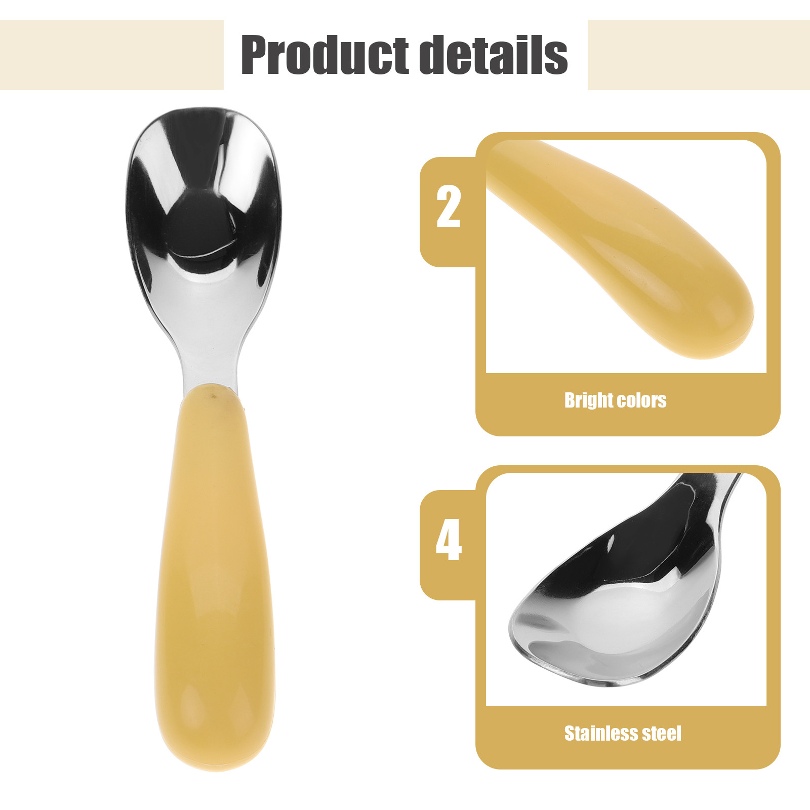 3pcs Children'S Bao Spoon Stai - Baby Food Utensils Set incelemesi ve fiyatı