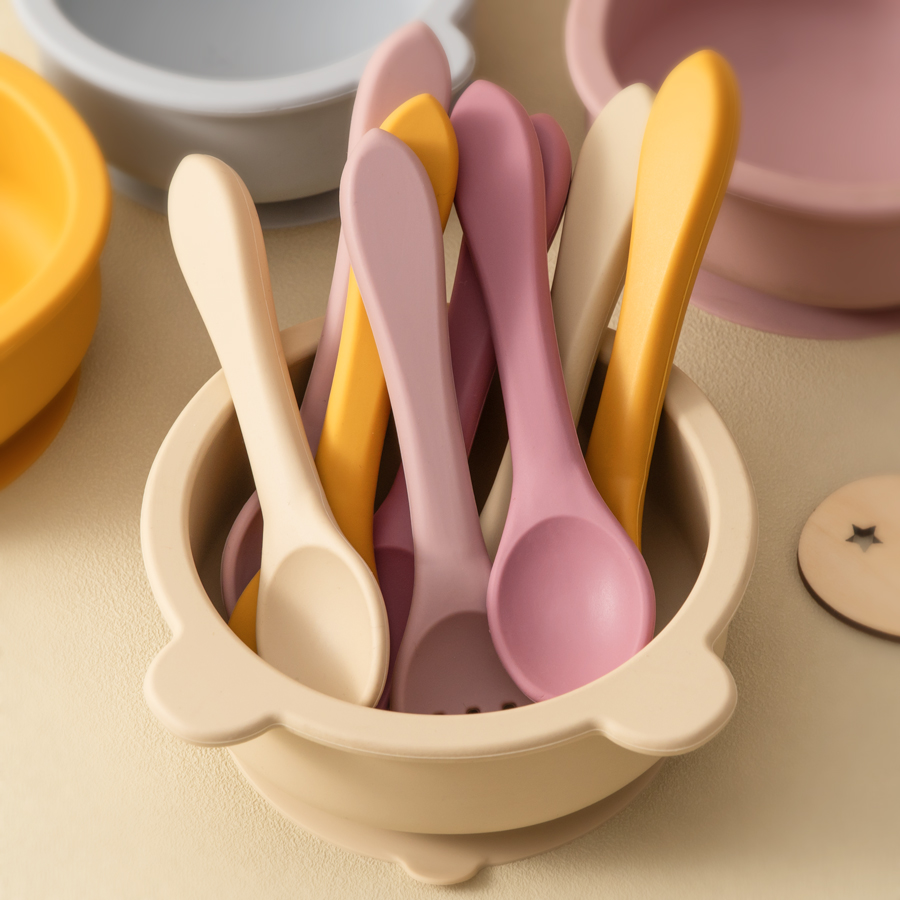 2PCS/Set Silicone Baby Utensil - Baby Food Utensils Set incelemesi ve fiyatı