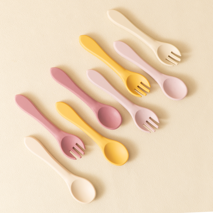 2PCS/Set Silicone Baby Utensil - Baby Food Utensils Set incelemesi ve fiyatı