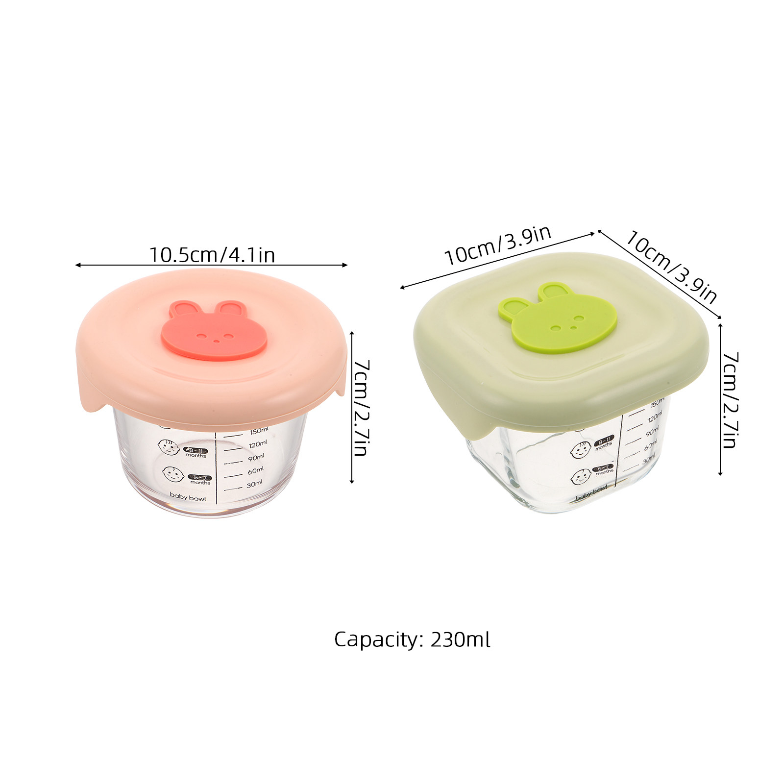 2Pcs Reusable Baby Food Storag - Baby Food Containers Glass incelemesi ve fiyatı
