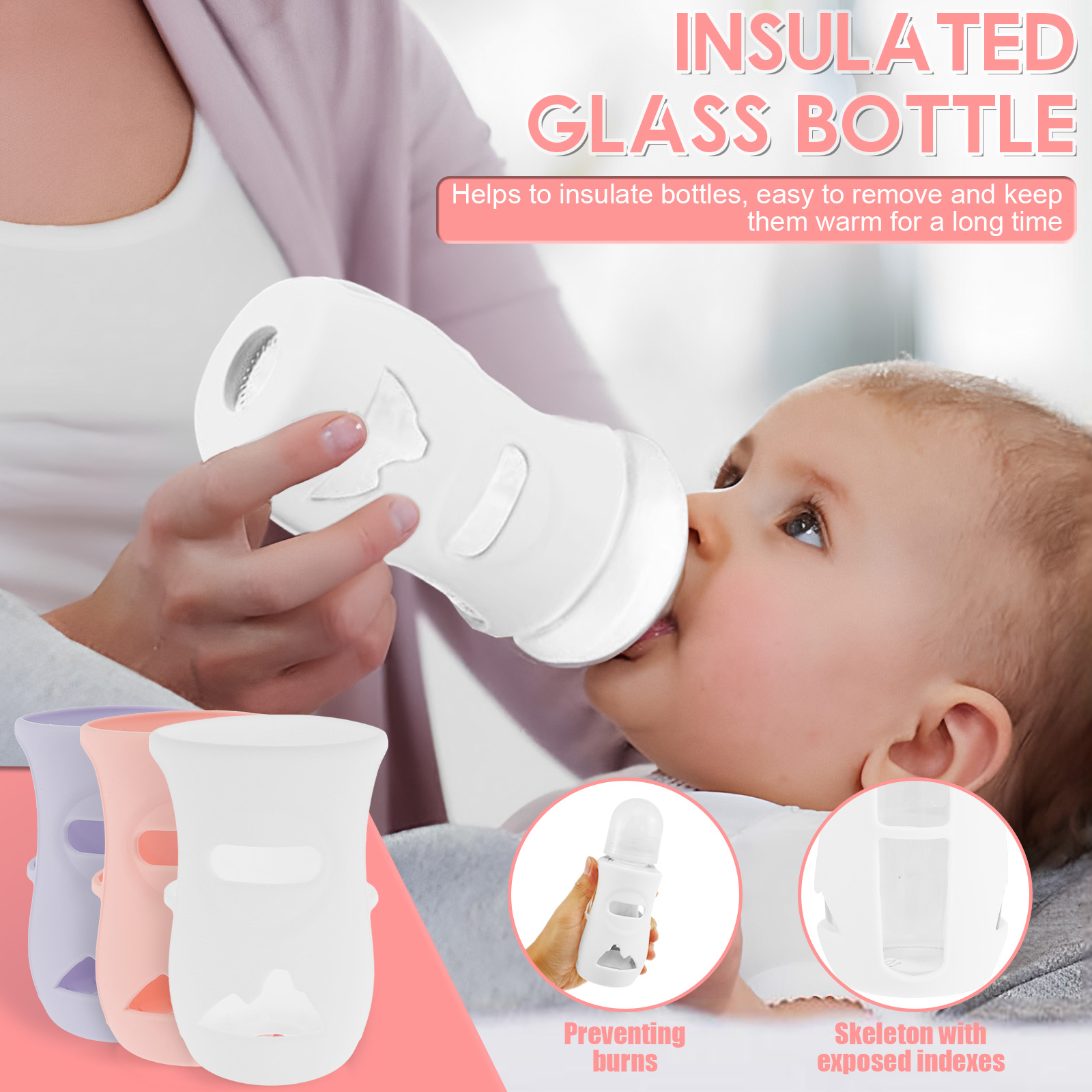 Silicone Sleeves Silicone Baby - Baby Food Containers Glass incelemesi ve fiyatı