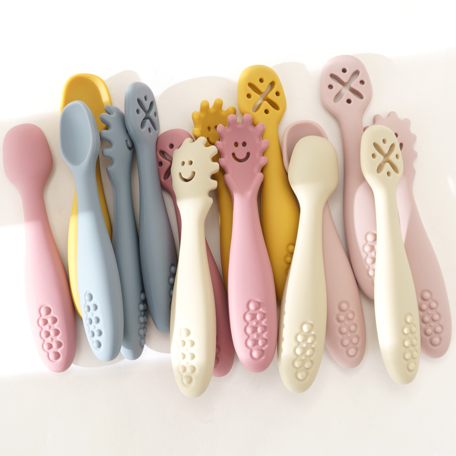 3PCS Silicone Spoon Fork For B - Baby Food Utensils Set incelemesi ve fiyatı