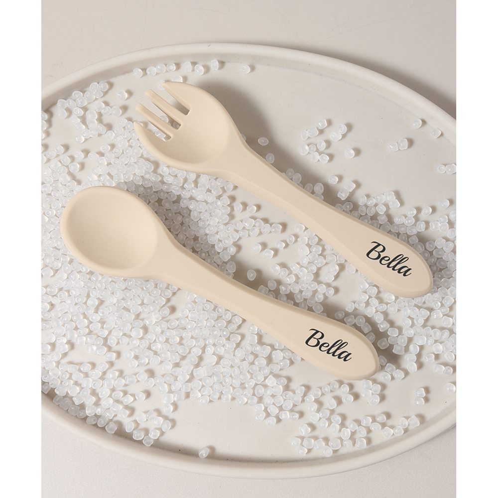 Custom Name 1 Pair Silicone Sp - Baby Food Utensils incelemesi ve fiyatı