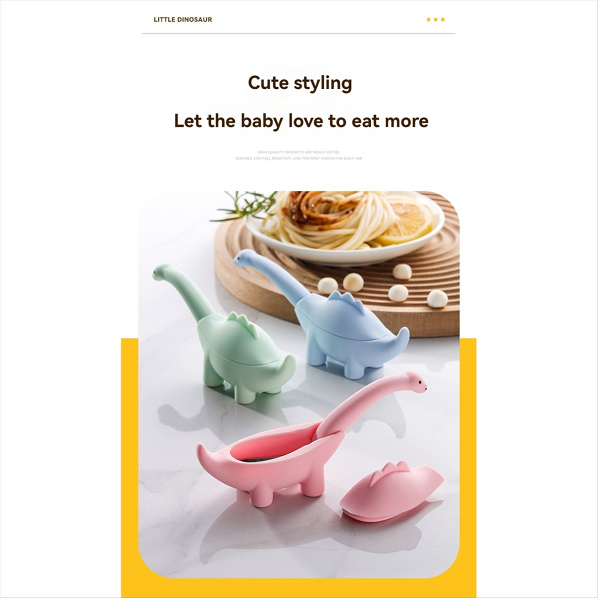 BAAQ Dinosaur Shaped Infant Fo - Baby Food Utensils Set incelemesi ve fiyatı
