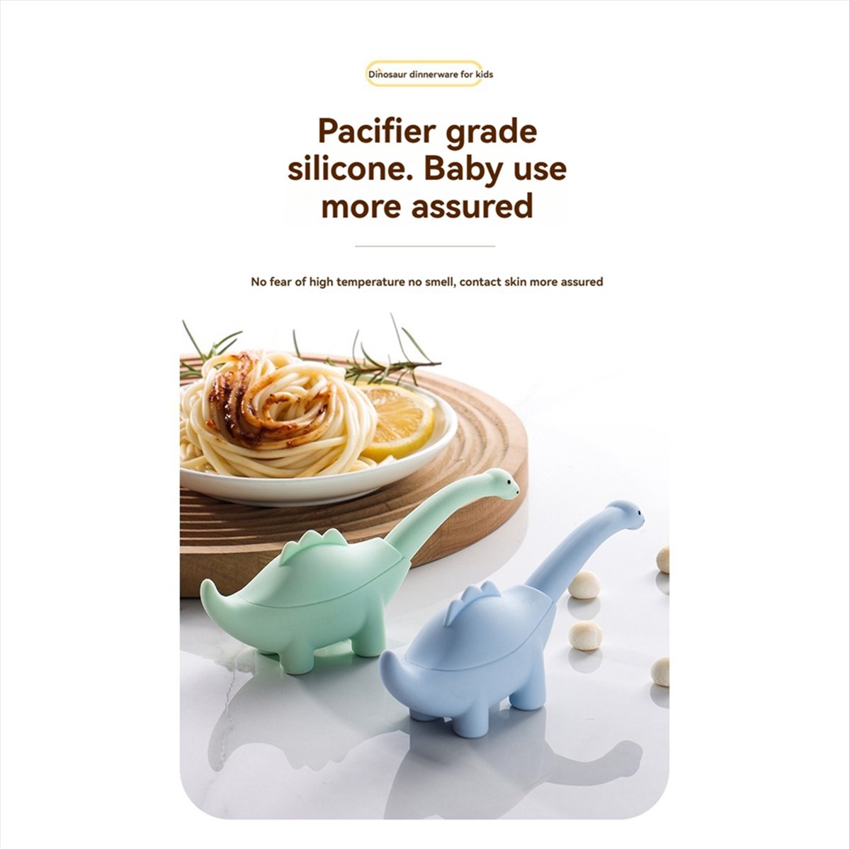BAAQ Dinosaur Shaped Infant Fo - Baby Food Utensils Set incelemesi ve fiyatı