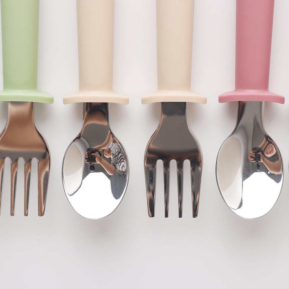 Custom Long Handle Silicone Sp - Baby Food Utensils Set incelemesi ve fiyatı