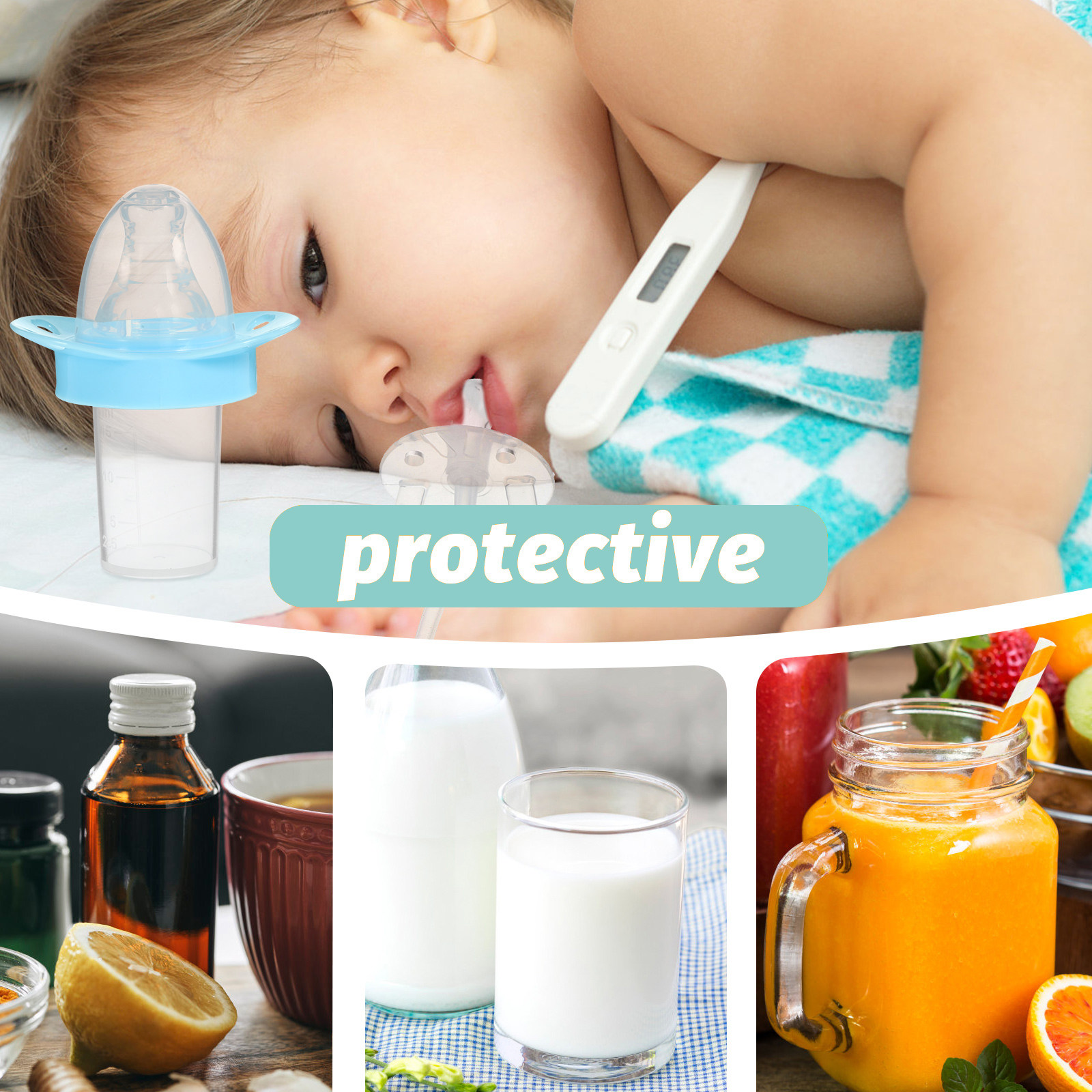 2pcs Baby Medicine Dispenser N - Baby Food Pacifier incelemesi ve fiyatı