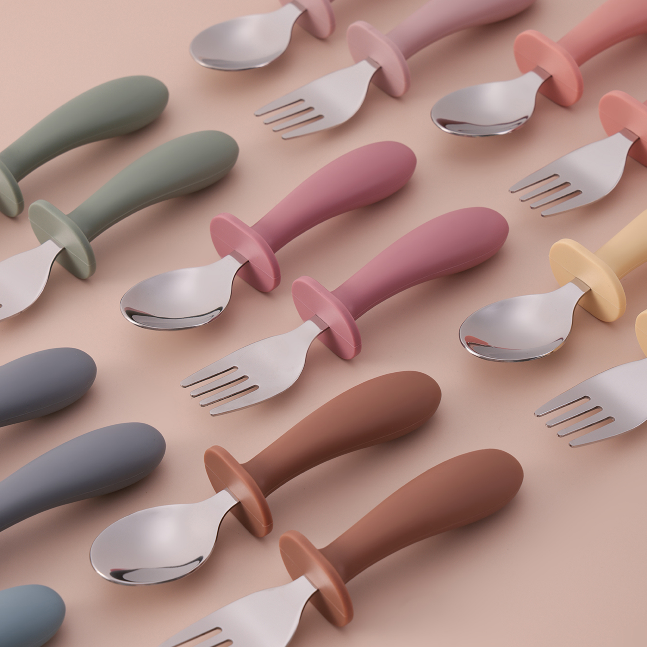 Color Kids 2PCS Stainless Stee - Baby Food Utensils Set incelemesi ve fiyatı