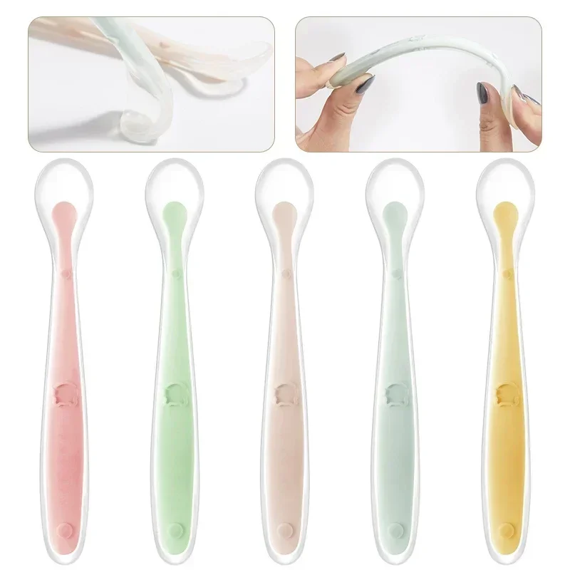 Soft Silicone Baby Spoon Toddl - Baby Food Utensils incelemesi ve fiyatı