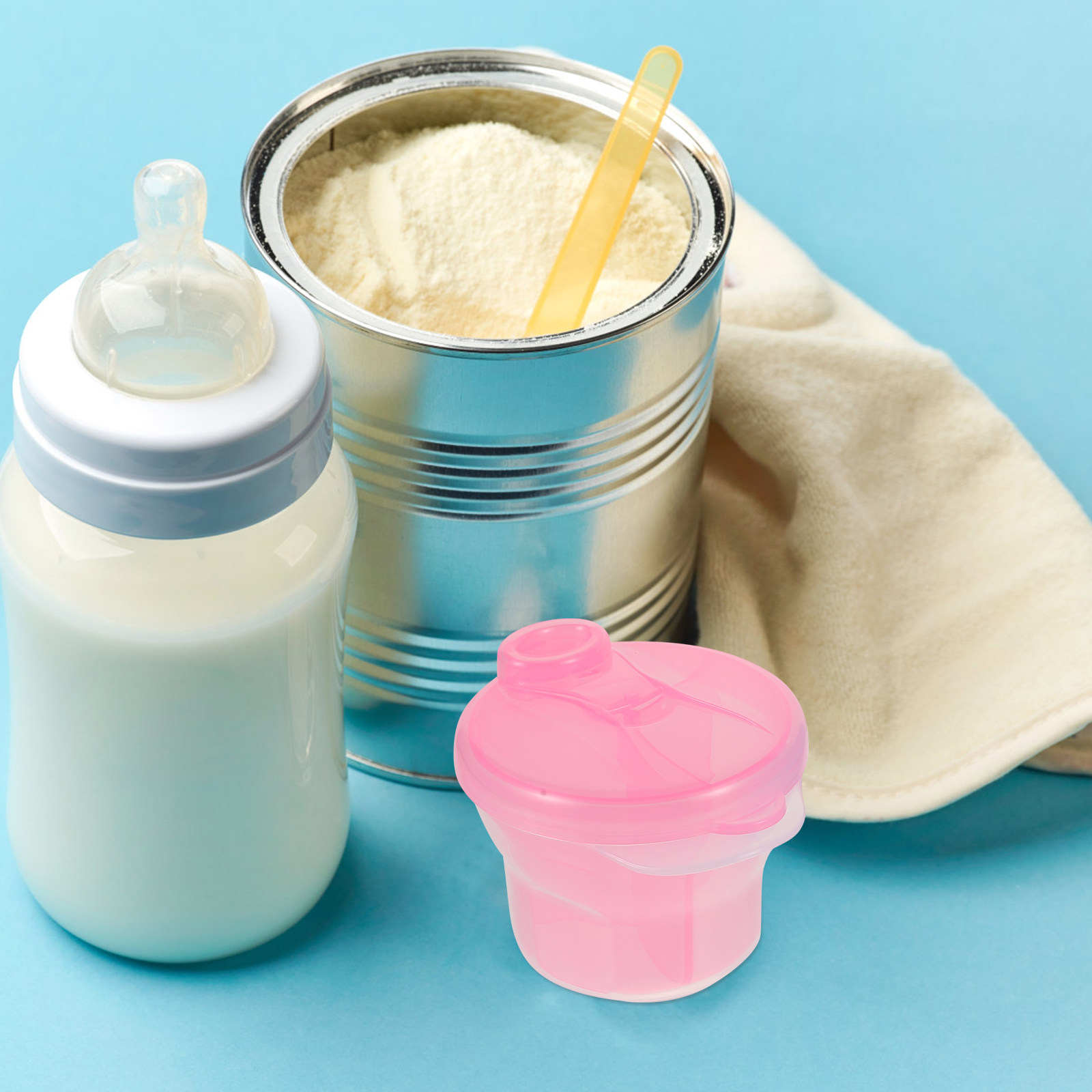 4Pcs Milk Powder Dispenser Rot - Formula Dispenser Portable incelemesi ve fiyatı