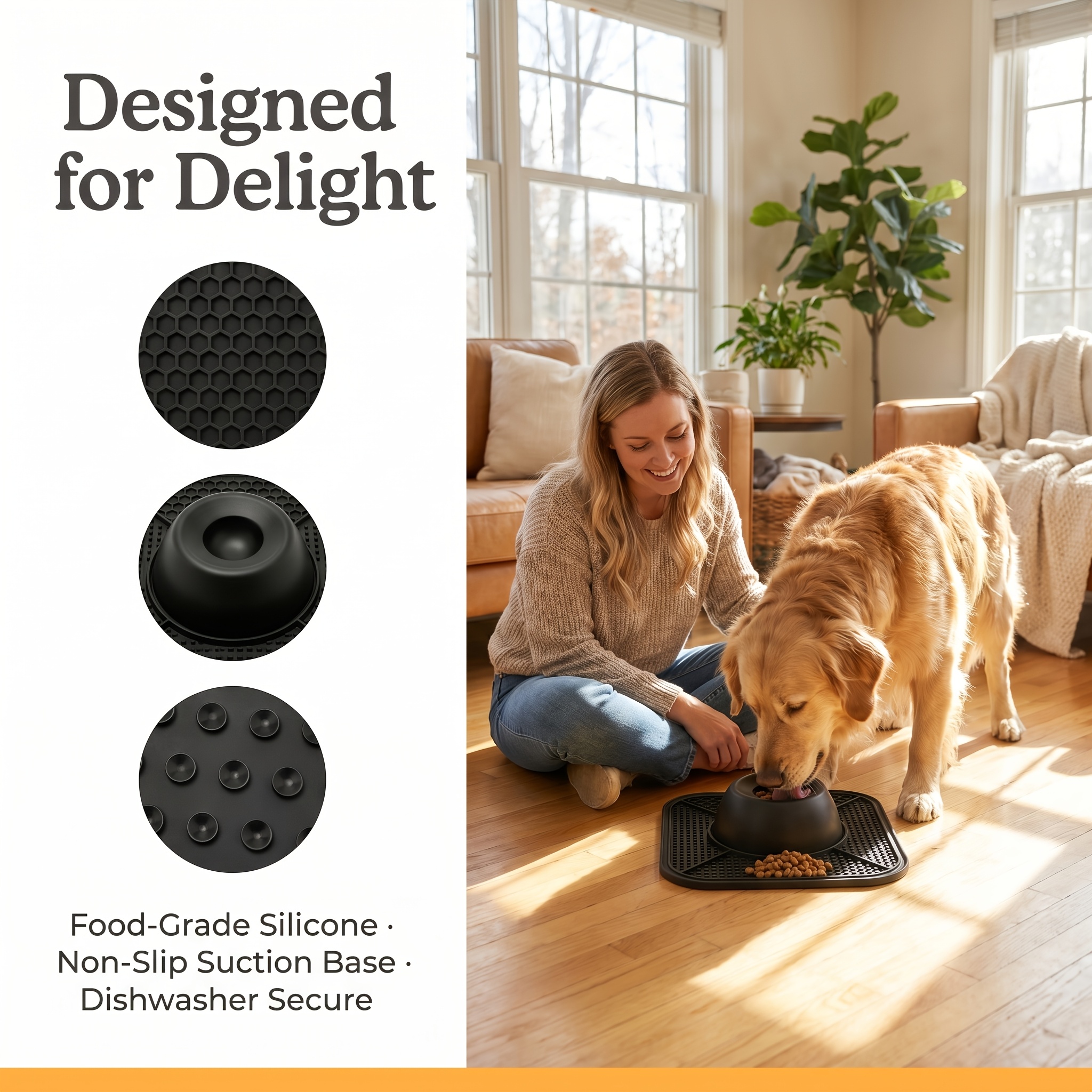 Non-Slip Dog Lick Mat With Slo - Baby Food Cat incelemesi ve fiyatı
