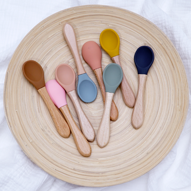 Feeding Wooden Handle Silicone - Baby Food Utensils incelemesi ve fiyatı