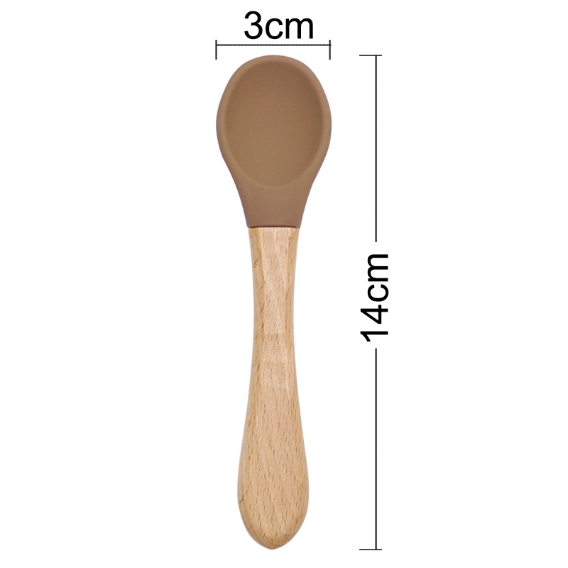 Feeding Wooden Handle Silicone - Baby Food Utensils incelemesi ve fiyatı