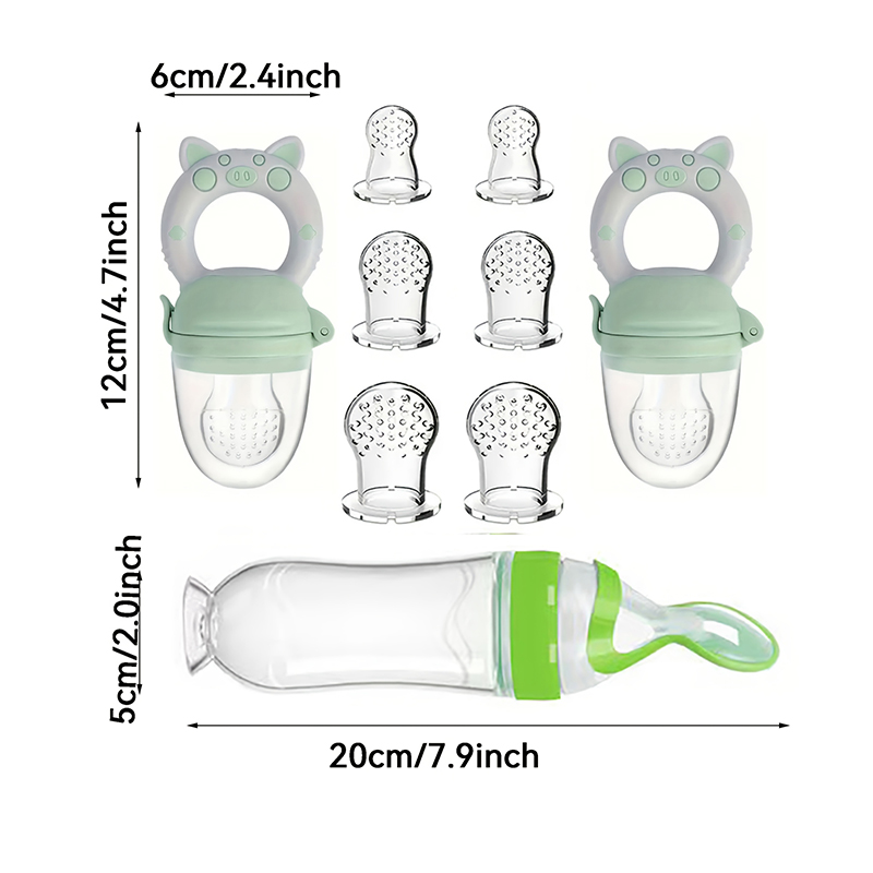 9pcs Feeding Cutlery:1 Silicon - Baby Food Utensils incelemesi ve fiyatı