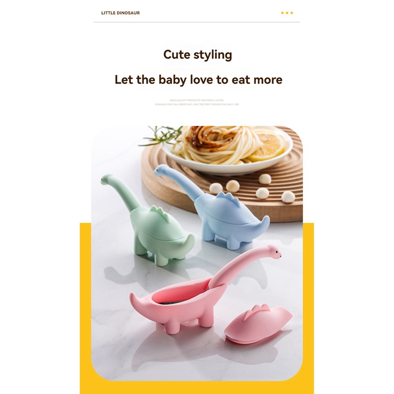 Dinosaur Shaped Infant Food Fe - Baby Food Utensils Set incelemesi ve fiyatı