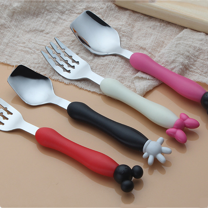 Cartoon Mickey Children Spoon  - Baby Food Utensils incelemesi ve fiyatı