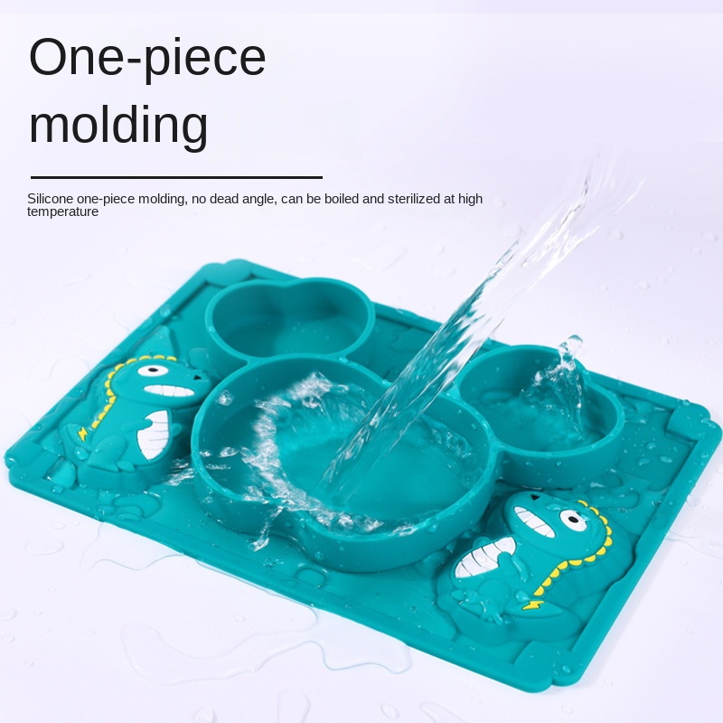Baby Dinosaur Silicone Tablewa - Baby Food Utensils Set incelemesi ve fiyatı