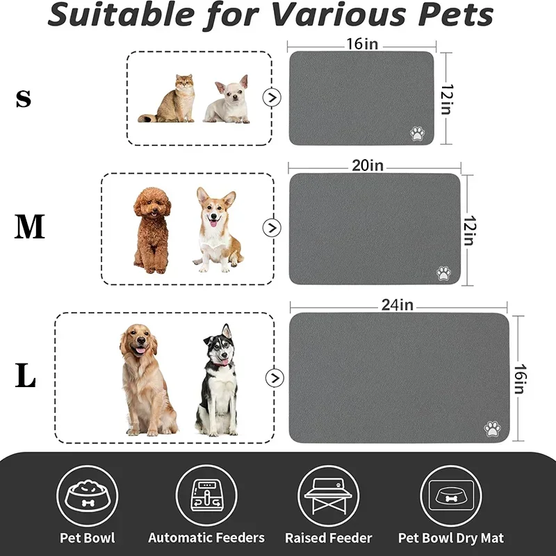 Pet Feeding Mat Absorbent Dog  - Baby Food Cat incelemesi ve fiyatı